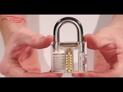 12 stuks Zwarte slotenmaker gereedschappen slot pick set Transparante slot picking oefen kit gereedschappen