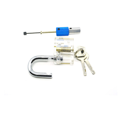 kopen Doorzichtige diamanten praktijk hangslot pick slot kit combinatie van apparatuur online vervaardiging