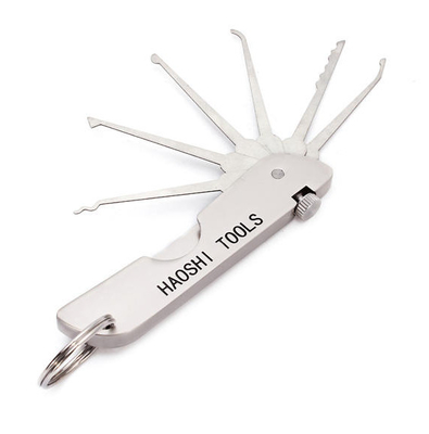 kopen Roestvrij staal 6-in-1 multifunctionele zakopener vouw slotenmaker gereedschap online vervaardiging