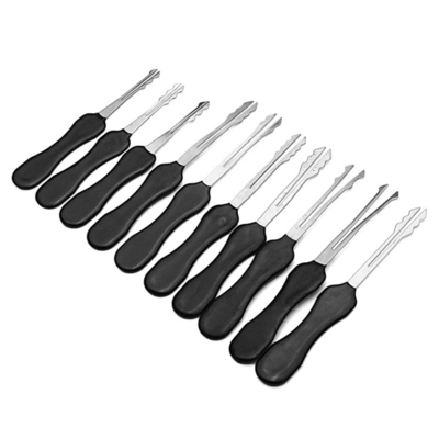 kopen Zwarte auto slot pick set 10pcs Double Side Lock Pick Tools online vervaardiging