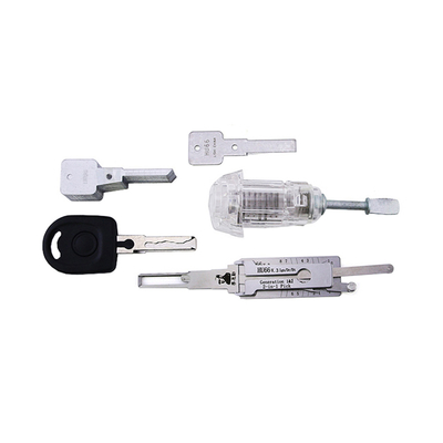 kopen Transparante autovergrendeling voor VW HU66 2 In1 vergrendelingssluiters Lishi Door Lock Pick online vervaardiging