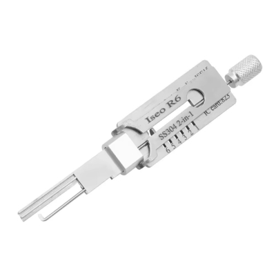 kopen Iseo R6 SS304 Civial Lishi 2in1 slotplukgereedschap auto slotenmaker gereedschap set elektrische knop online vervaardiging