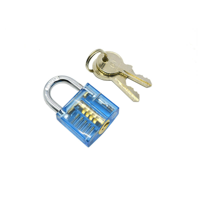 kopen Mini-versie Transparante blauwe praktijk slot slotenmaker tools online vervaardiging