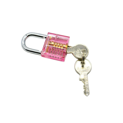 kopen Mini-versie Transparante roze praktijk slot slotenmaker tools online vervaardiging