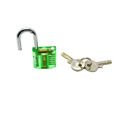 kopen Transparante slot Mini versie Groene praktijk slot voor slotenmaker gereedschappen online vervaardiging