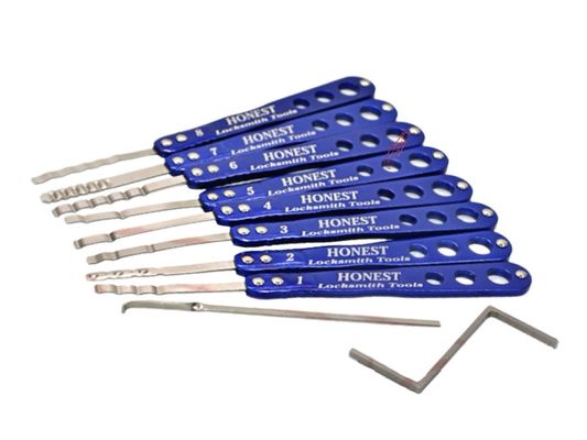 Kluis Locksmith Gereedschap 8 in 2 Lock Pick Set Haken Lock Pick Set